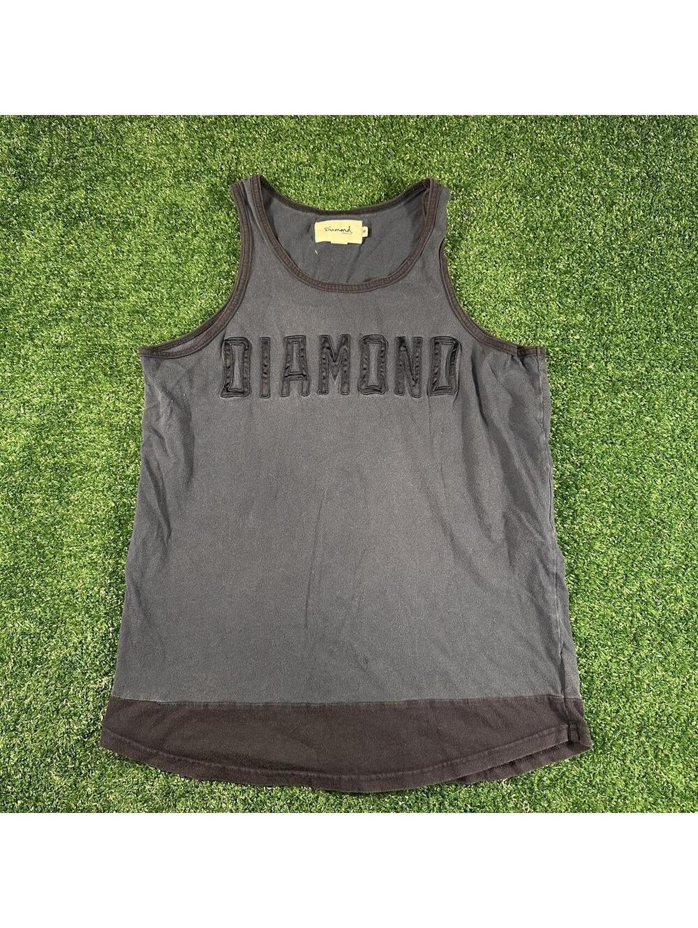 Y2K Diamond Supply Co. Tank Top skater grunge streetwear Americana size medium